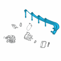 OEM 1996 Honda Civic Wire, Ignition (Sumitomo) Diagram - 32722-P2A-003