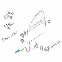 OEM 2015 BMW 750i xDrive Inner Right Door Handle Diagram - 51-21-9-116-342