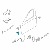 OEM 2011 BMW 750i xDrive Left Lower Front Door Hinge Diagram - 41-00-7-203-985