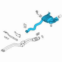 OEM BMW 135is Rear Exhaust Flap Muffler Diagram - 18-30-7-599-744