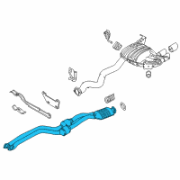 OEM 2013 BMW 135is Converter Pipe Diagram - 18-30-7-599-743