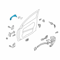 OEM 2015 Kia Optima Door Outside Handle Assembly, Left Diagram - 826514C520