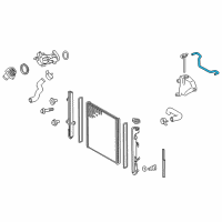 OEM 2021 Lexus GX460 Hose, Radiator To Reserve Diagram - 16567-38040