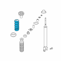 OEM 2003 Infiniti G35 Rear Suspension Spring Diagram - 55020-AM011