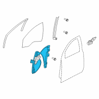 OEM 2016 Chevrolet Caprice Window Regulator Diagram - 92254129