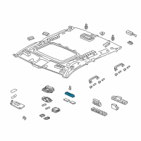 OEM 2018 Honda Ridgeline Base (Wisteria Light Gray) Diagram - 34403-S3V-A01ZH