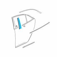 OEM 2014 Chevrolet Malibu Applique Diagram - 23126289