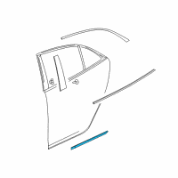 OEM 2015 Chevrolet Malibu Body Side Molding Diagram - 22798885