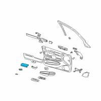 OEM Cadillac Seville Armrest Asm, Front Side Door *Shale Diagram - 12374442