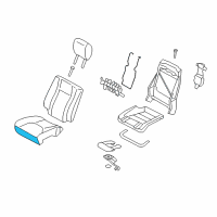 OEM Lincoln Seat Cushion Pad Diagram - 7L7Z-78632A22-B