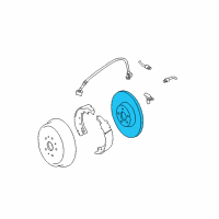 OEM Jeep Liberty Plate-Brake Backing Diagram - 5066151AA