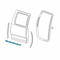 OEM 2010 Dodge Ram 1500 Seal-Door SILL Diagram - 55372716AE