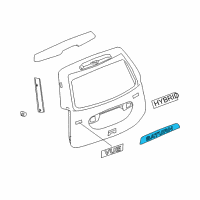 OEM Saturn Vue Applique Asm, Lift Gate Diagram - 21996225