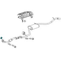 OEM 2014 Scion iQ Front Pipe Gasket Diagram - 17451-21080