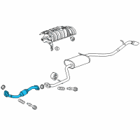 OEM Scion Front Pipe Diagram - 17410-47200