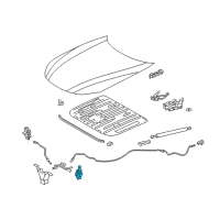 OEM 2019 Lexus LS500h LIFTER Assembly, Pop Up Diagram - 53470-50040