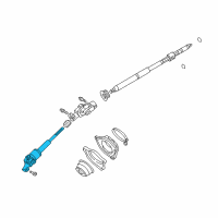 OEM 2005 Toyota MR2 Spyder Lower Shaft Diagram - 45260-17151