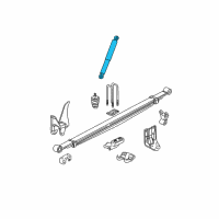 OEM 2000 Chevrolet Silverado 2500 Rear Shock Absorber Assembly Diagram - 89038597