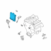 OEM 2001 Nissan Pathfinder Reman Engine Control Module Diagram - 2371M-4W001RE