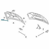 OEM 2005 Chevrolet Aveo Rod, Hood Hold Open Diagram - 96540851