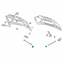 OEM 2007 Chevrolet Aveo Release Cable Diagram - 96540930