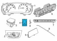 OEM 2020 BMW 530i xDrive Switch Trunk Lid Diagram - 61-31-9-327-029