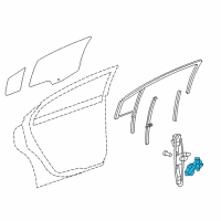 OEM 2016 Chevrolet Cruze Window Motor Diagram - 42671710