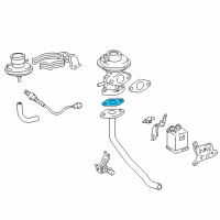 OEM 1999 Toyota RAV4 EGR Pipe Gasket Diagram - 25628-74010