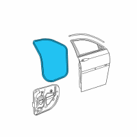 OEM 2004 Chrysler Pacifica WEATHERSTRIP-Front Door Body Mounted Diagram - WT93XXXAC