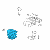 OEM Toyota Land Cruiser Cushion Assembly Seat Diagram - 71001-60C70-A0