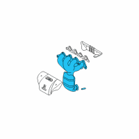 OEM 2003 Hyundai Tiburon Exhaust Manifold Assembly Diagram - 28510-23711