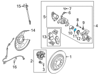 OEM Hyundai Seal-Piston Diagram - 58232-1D000