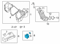 OEM 2022 BMW M440i INTAKE GRILL Diagram - 13-71-8-580-421