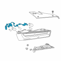 OEM 2016 Chevrolet Camaro Harness Asm-Rear Lamp Wiring Diagram - 23256977