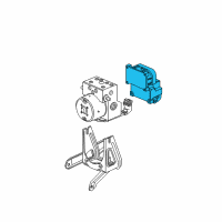 OEM Saturn Brake Pressure Modulator Valve Assembly (W/ Electronic Brake & Traction Control Medium Duty Diagram - 15264706