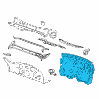 OEM 2015 Buick Verano Insulator Diagram - 23132558