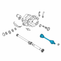 OEM BMW X6 Cv Axle Assembly Rear Diagram - 33-21-7-849-969