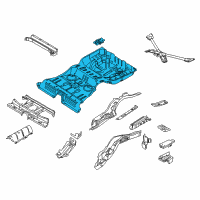 OEM 2009 Ford Flex Floor Pan Assembly Diagram - DA8Z-7411160-B