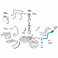 OEM 2016 Lexus GS200t Pipe Sub-Assembly, Fuel Diagram - 77201-30550