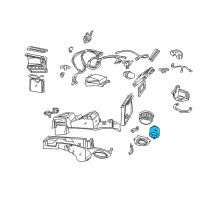 OEM 2001 Ford Mustang Blower Motor Diagram - 2R3Z19805BA