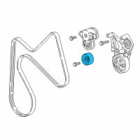 OEM Chevrolet Colorado Serpentine Idler Pulley Diagram - 94722018