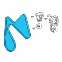 OEM 2016 GMC Canyon Serpentine Belt Diagram - 24580771