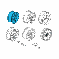 OEM 2010 Ford Flex Wheel, Alloy Diagram - BA8Z-1007-E