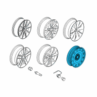 OEM 2014 Ford Edge Wheel, Spare Diagram - 8A5Z-1007-D
