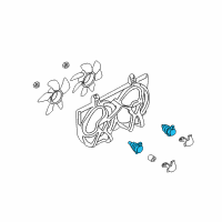 OEM 2001 Nissan Sentra Motor Assy-Fan Diagram - 21487-0Z800