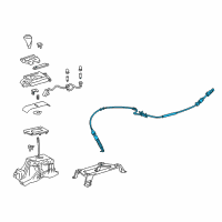 OEM 2018 Lexus ES350 Cable Assembly, Transmission Diagram - 33820-33340