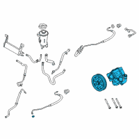 OEM Ford F-350 Super Duty Power Steering Pump Diagram - BC3Z-3A696-A