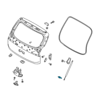 OEM 2019 Hyundai Veloster Ball Joint-Hood Lifter Diagram - 81163-J5100