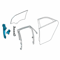 OEM 2016 Cadillac CT6 Window Regulator Diagram - 84546867