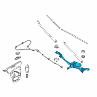 OEM 2019 BMW 740i Wiper Linkage Diagram - 61612709189